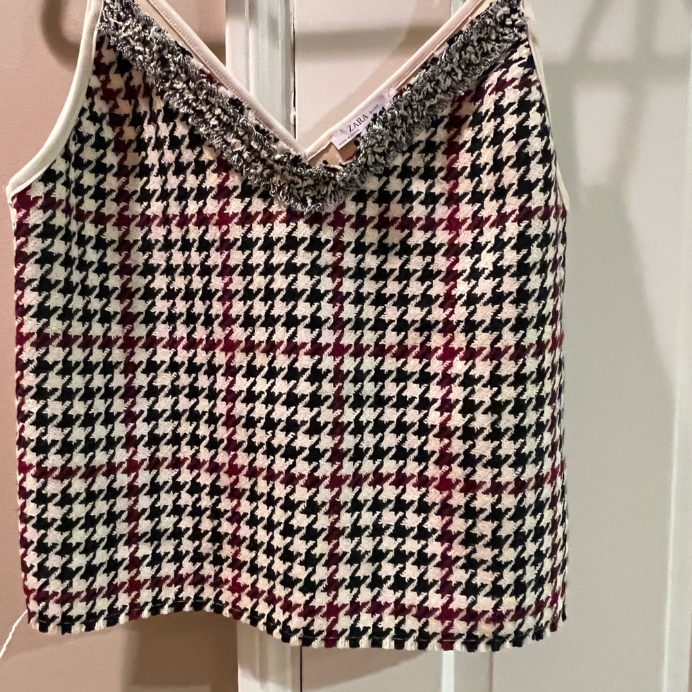Zara herringbone camisole